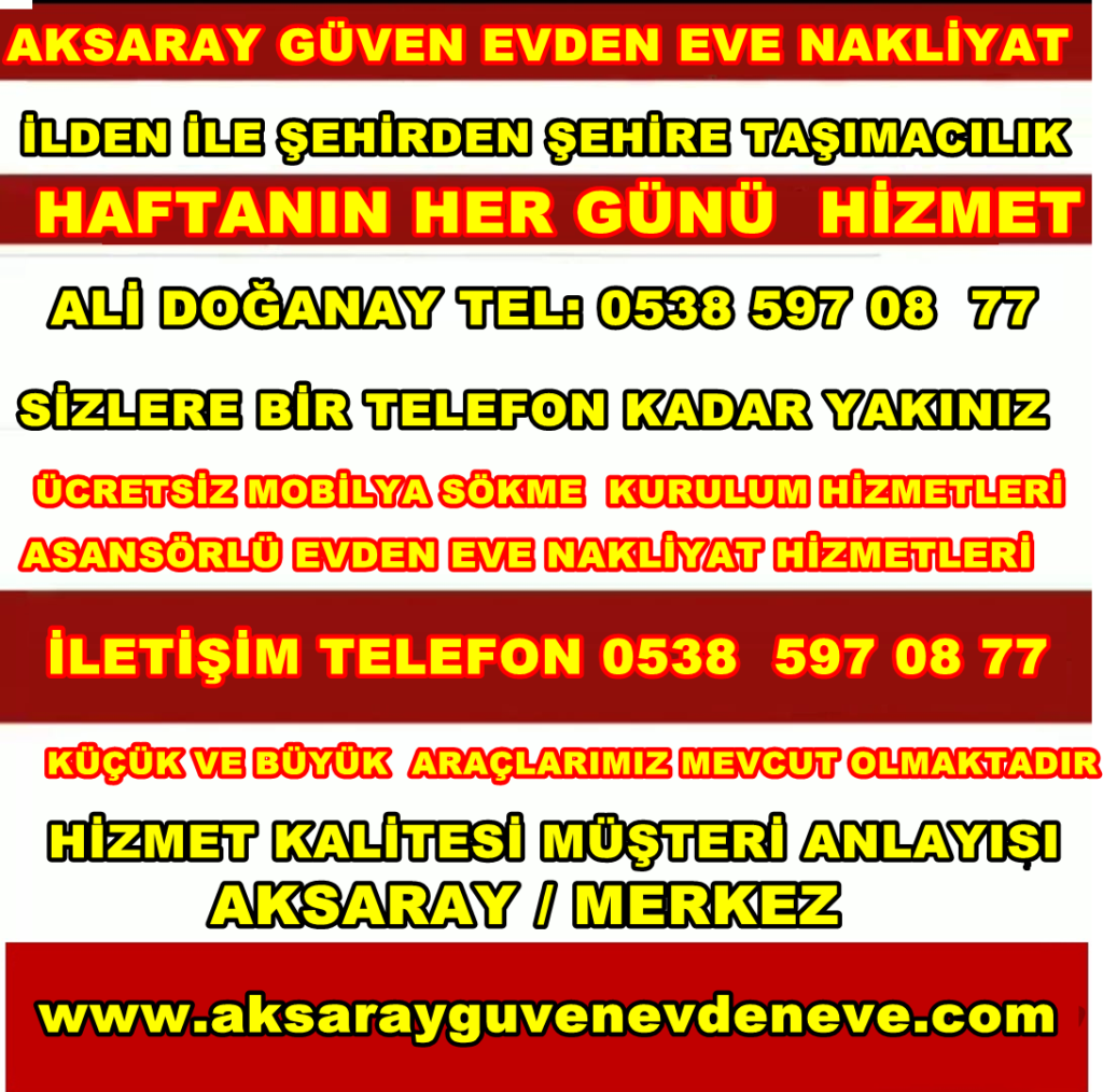 aksaray evden evve